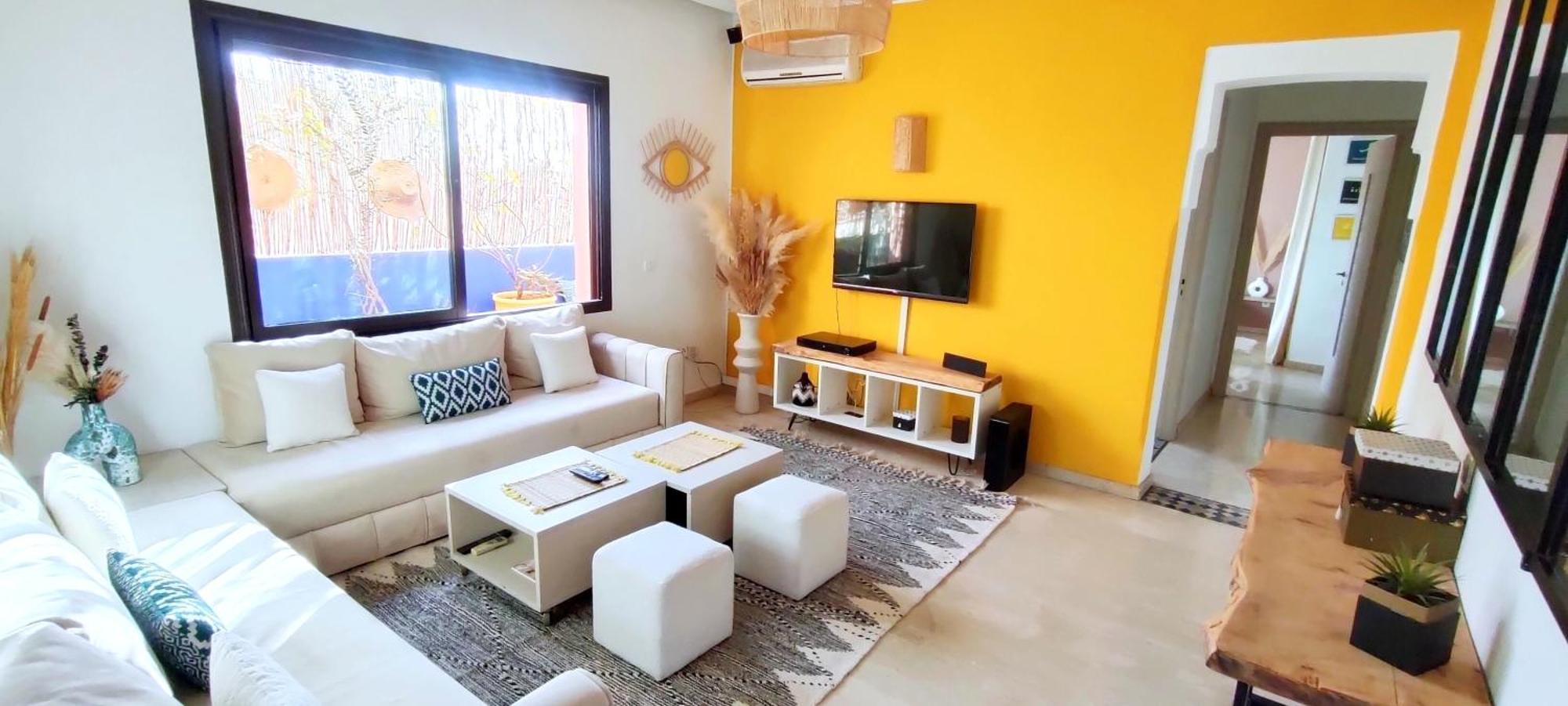 Rare : Superbe Appartement&grande Terrasse Avec Vue Degagee Dans Le + Joli Quartier De Marrakech, Majorelle * Marrakesh